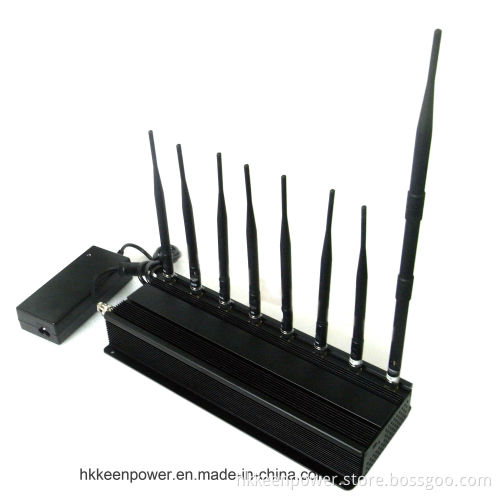 18W High Power 8 Bands VHF UHF Jammer GPS WiFi Jammer